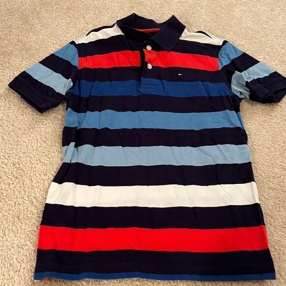 TOMMY HILFIGER SIZE MEDIUM 8/10 DRESS SHIRT - Picture 1 of 7